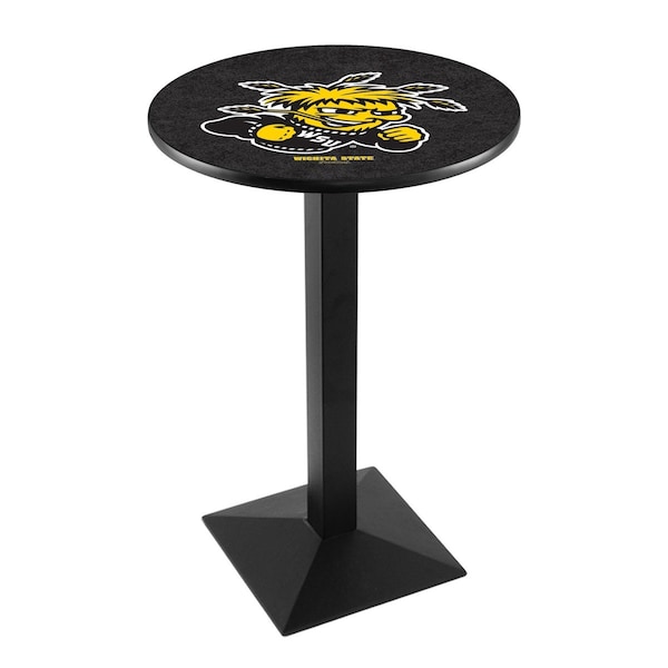42" Blk Wrinkle Wichita State Pub Table